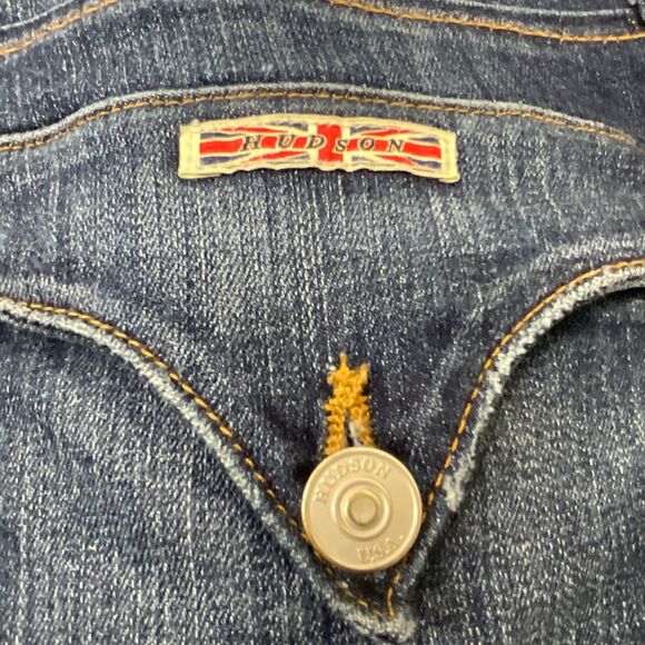 Hudson Jeans Womens 30 Bacara Straight Crop Mid Rise Light Wash Denim distressed - Picture 3 of 16